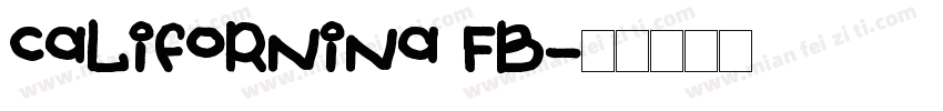 californina FB字体转换